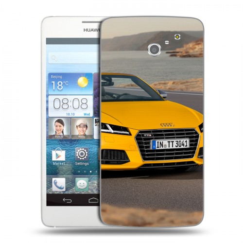 Дизайнерский пластиковый чехол для Huawei Ascend D2 Audi