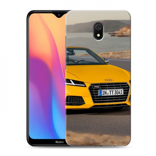 Дизайнерский силиконовый с усиленными углами чехол для Xiaomi RedMi 8A Audi