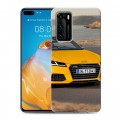 Дизайнерский силиконовый с усиленными углами чехол для Huawei P40 Audi