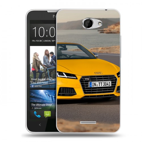 Дизайнерский пластиковый чехол для HTC Desire 516 Audi