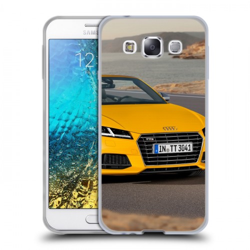 Дизайнерский пластиковый чехол для Samsung Galaxy E5 Audi