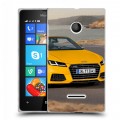 Дизайнерский пластиковый чехол для Microsoft Lumia 435 Audi