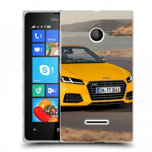 Дизайнерский пластиковый чехол для Microsoft Lumia 435 Audi