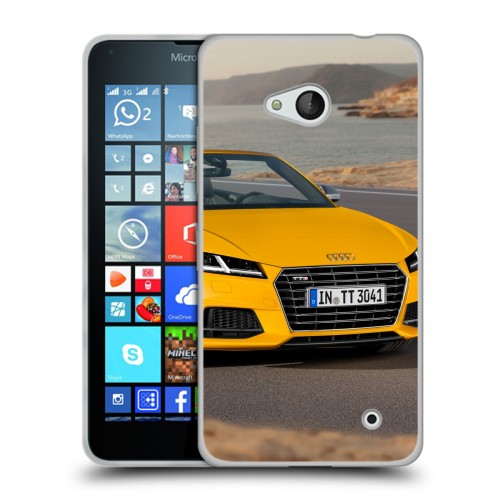 Дизайнерский пластиковый чехол для Microsoft Lumia 640 Audi