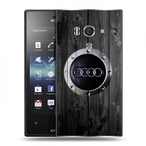 Дизайнерский пластиковый чехол для Sony Xperia acro S Audi