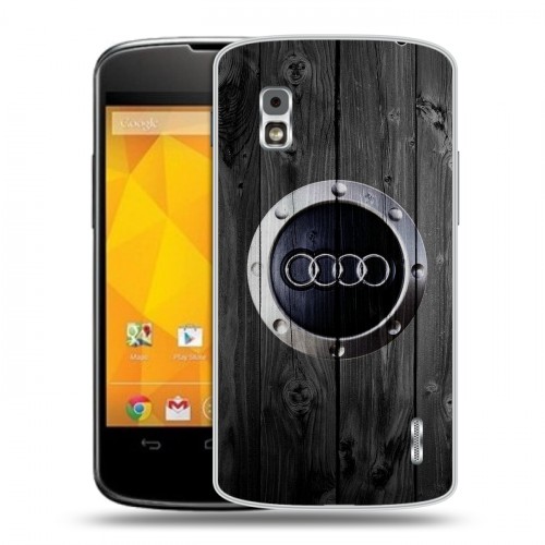 Дизайнерский пластиковый чехол для LG Google Nexus 4 Audi