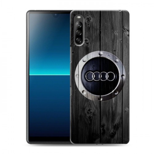 Дизайнерский силиконовый с усиленными углами чехол для Sony Xperia L4 Audi