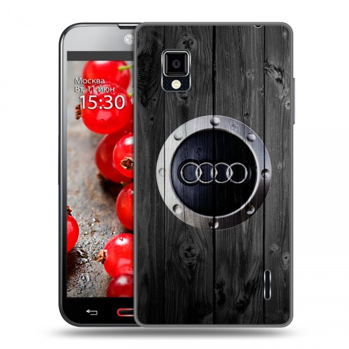 Дизайнерский пластиковый чехол для LG Optimus G Audi