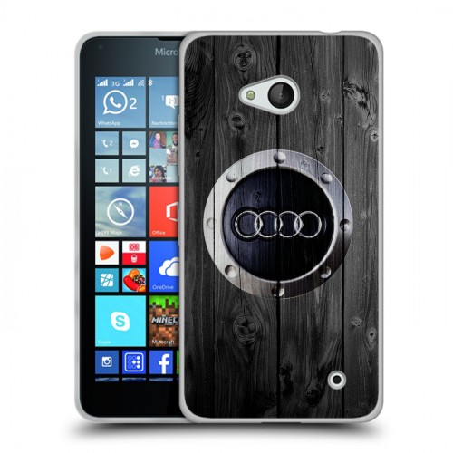 Дизайнерский пластиковый чехол для Microsoft Lumia 640 Audi