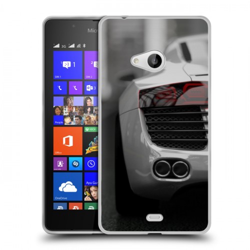 Дизайнерский пластиковый чехол для Microsoft Lumia 540 Audi