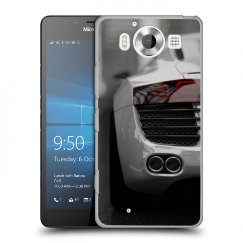 Дизайнерский пластиковый чехол для Microsoft Lumia 950 Audi