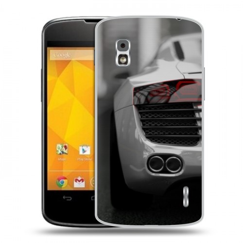 Дизайнерский пластиковый чехол для LG Google Nexus 4 Audi