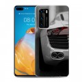 Дизайнерский силиконовый с усиленными углами чехол для Huawei P40 Audi