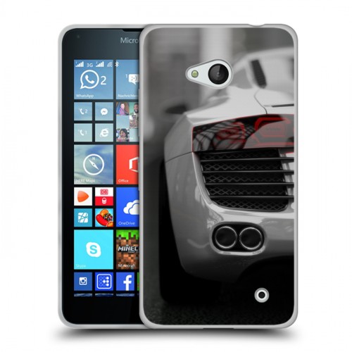 Дизайнерский пластиковый чехол для Microsoft Lumia 640 Audi