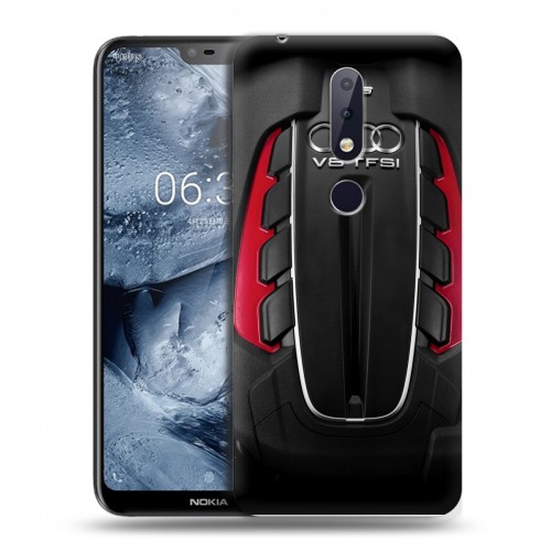 Дизайнерский пластиковый чехол для Nokia 6.1 Plus Audi