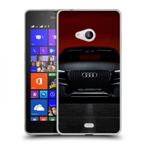 Дизайнерский пластиковый чехол для Microsoft Lumia 540 Audi