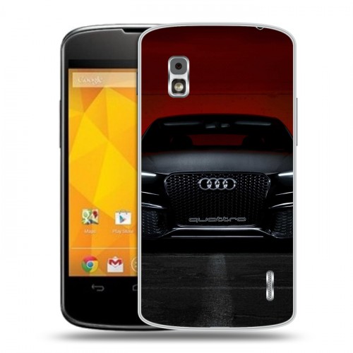 Дизайнерский пластиковый чехол для LG Google Nexus 4 Audi