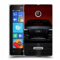 Дизайнерский пластиковый чехол для Microsoft Lumia 435 Audi