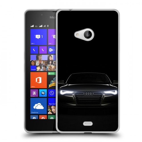 Дизайнерский пластиковый чехол для Microsoft Lumia 540 Audi