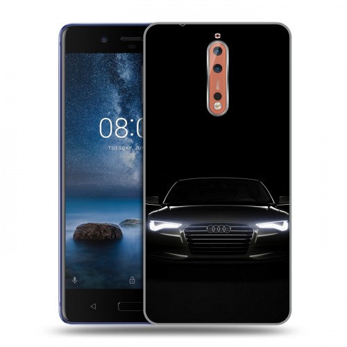 Дизайнерский пластиковый чехол для Nokia 8 Audi