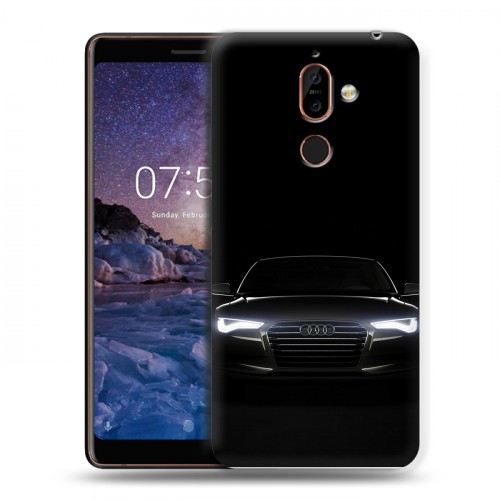 Дизайнерский пластиковый чехол для Nokia 7 Plus Audi