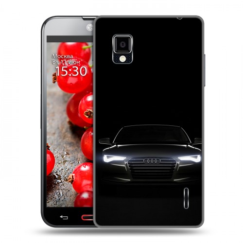 Дизайнерский пластиковый чехол для LG Optimus G Audi