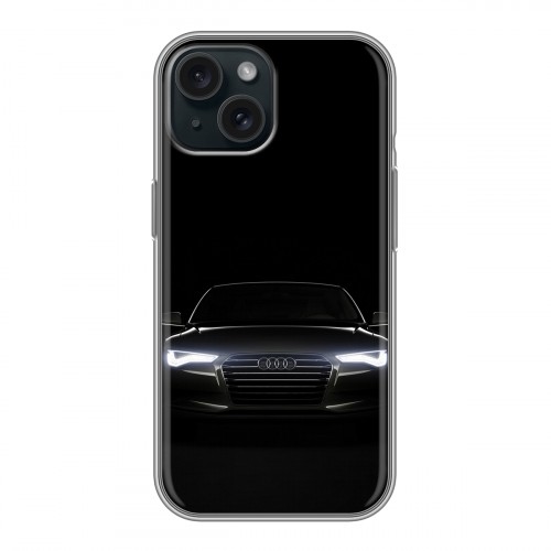 Дизайнерский пластиковый чехол для Iphone 15 Audi