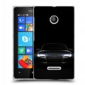 Дизайнерский пластиковый чехол для Microsoft Lumia 435 Audi