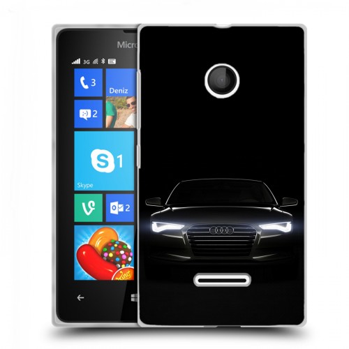 Дизайнерский пластиковый чехол для Microsoft Lumia 435 Audi