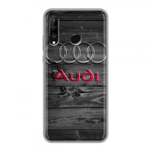 Дизайнерский силиконовый чехол для Huawei P30 Lite Audi