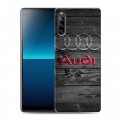 Дизайнерский силиконовый с усиленными углами чехол для Sony Xperia L4 Audi