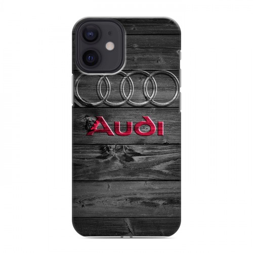 Дизайнерский силиконовый с усиленными углами чехол для Iphone 12 Mini Audi