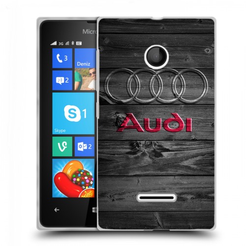 Дизайнерский пластиковый чехол для Microsoft Lumia 435 Audi