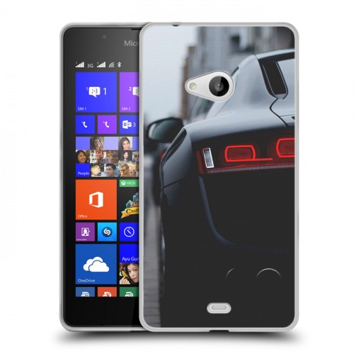 Дизайнерский пластиковый чехол для Microsoft Lumia 540 Audi