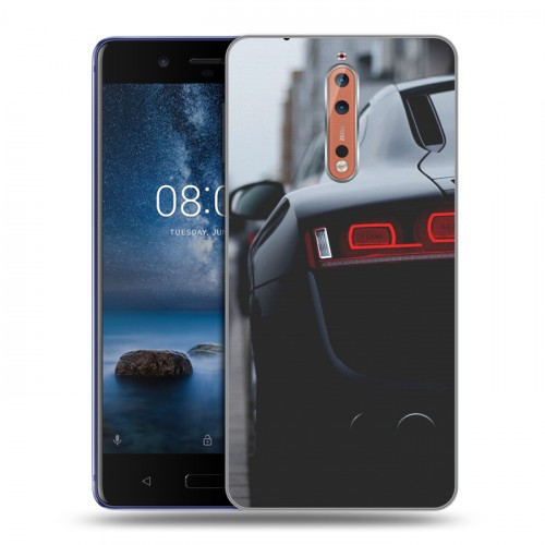 Дизайнерский пластиковый чехол для Nokia 8 Audi