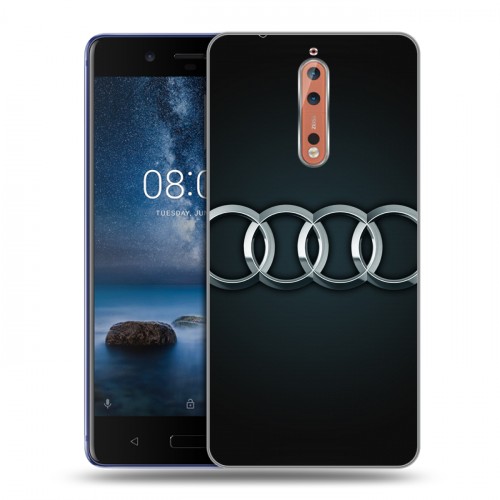 Дизайнерский пластиковый чехол для Nokia 8 Audi