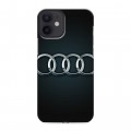 Дизайнерский силиконовый с усиленными углами чехол для Iphone 12 Mini Audi