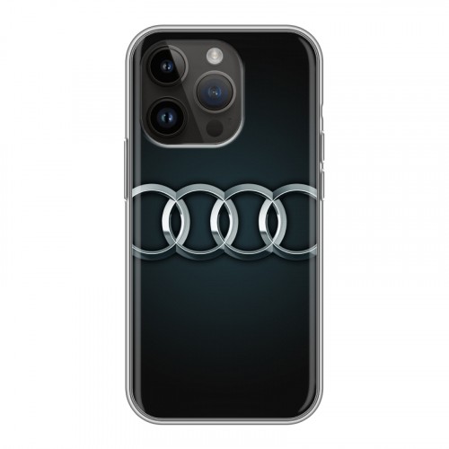 Дизайнерский силиконовый чехол для Iphone 14 Pro Audi