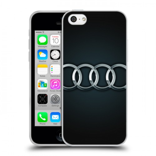 Дизайнерский пластиковый чехол для Iphone 5c Audi