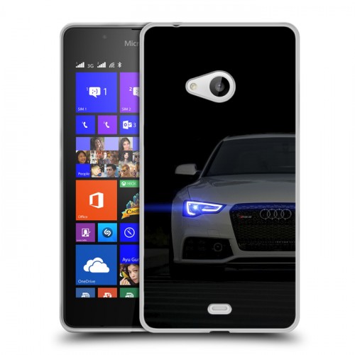 Дизайнерский пластиковый чехол для Microsoft Lumia 540 Audi