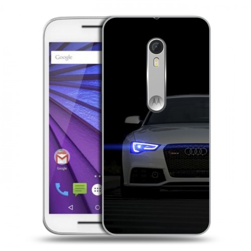 Дизайнерский пластиковый чехол для Lenovo Moto G Audi