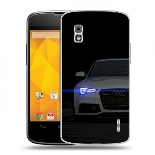 Дизайнерский пластиковый чехол для LG Google Nexus 4 Audi