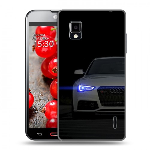 Дизайнерский пластиковый чехол для LG Optimus G Audi