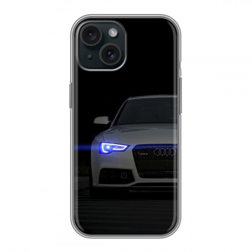 Дизайнерский силиконовый чехол для Iphone 15 Audi