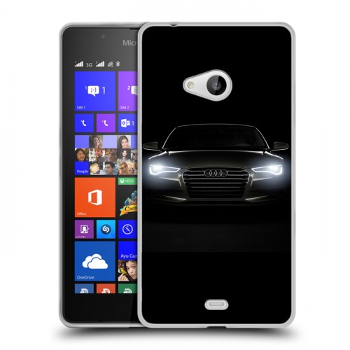 Дизайнерский пластиковый чехол для Microsoft Lumia 540 Audi