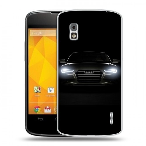 Дизайнерский пластиковый чехол для LG Google Nexus 4 Audi