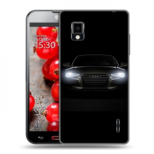 Дизайнерский пластиковый чехол для LG Optimus G Audi