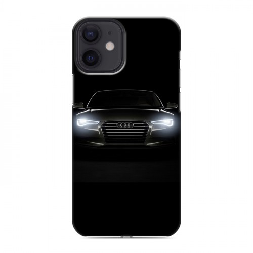 Дизайнерский силиконовый с усиленными углами чехол для Iphone 12 Mini Audi