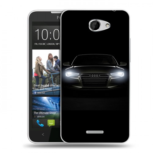 Дизайнерский пластиковый чехол для HTC Desire 516 Audi