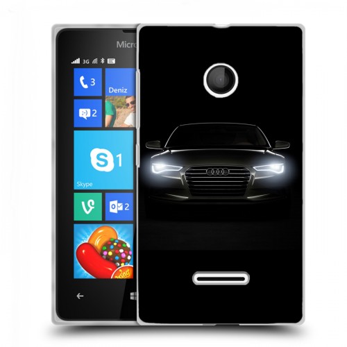 Дизайнерский пластиковый чехол для Microsoft Lumia 435 Audi